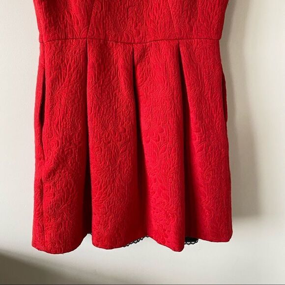 MOULINETTE Soeurs -Lipstick Red Nipped Dress - Picture 11 of 16